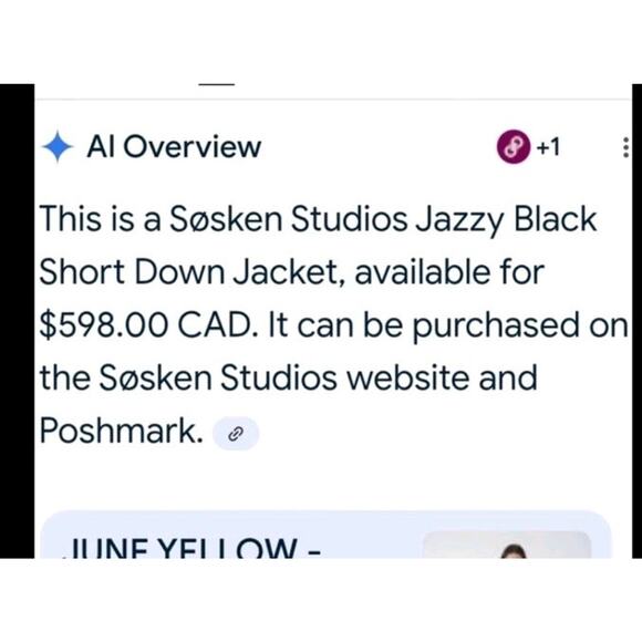 Søsken Studios Jazzy Black Genuine Down Fill Quilted Puffer Jacket Coat Parka XL - Picture 14 of 14